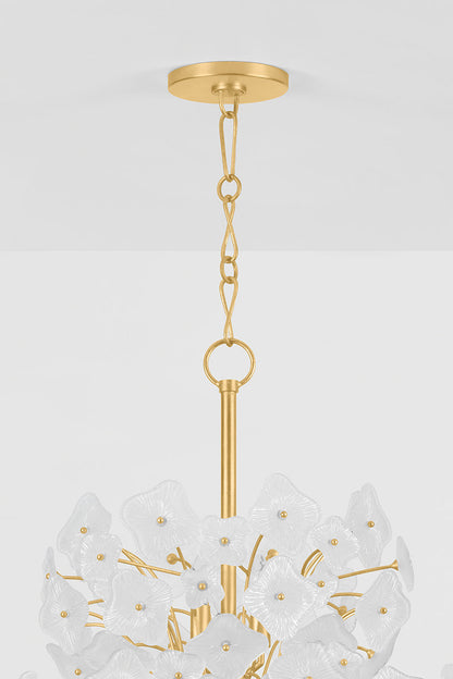Barrytown Chandelier in Vintage Gold Leaf
