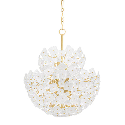 Barrytown Chandelier in Vintage Gold Leaf