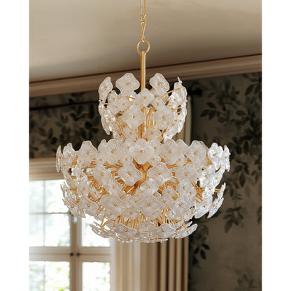 Barrytown Chandelier in Vintage Gold Leaf