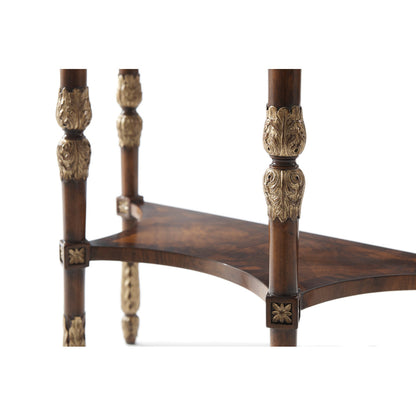Beauty Of Leaves 30'' W Solid Wood Console Table