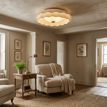 Belle Epoque Pleated Ceiling Light