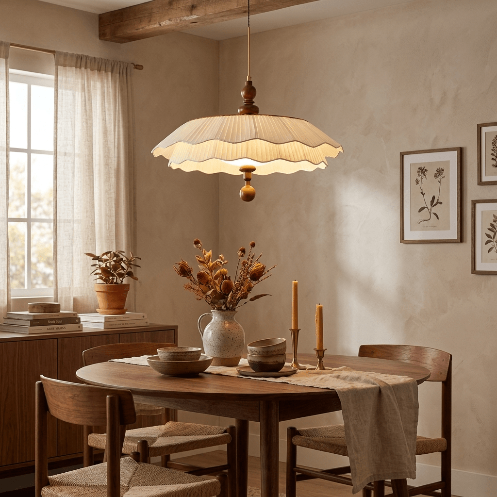Belle Epoque Pleated Pendant Light