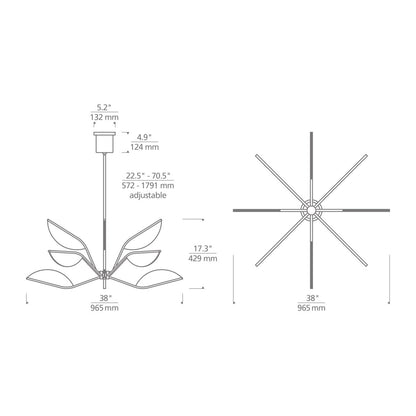 Belterra 16 - Light LED Chandelier