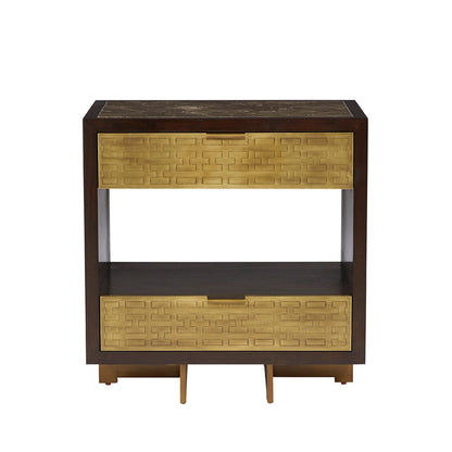 Benedict 2 - Drawer Solid Wood Nightstand