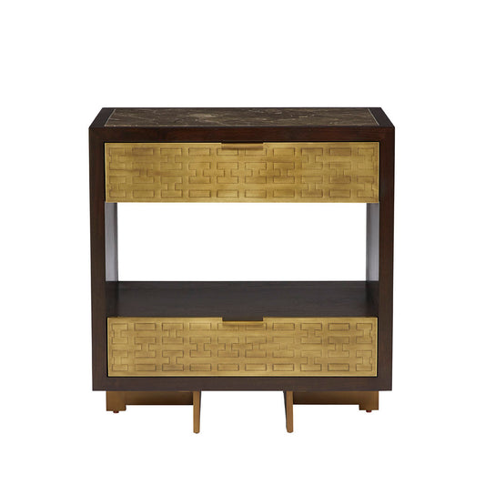 Benedict 2 - Drawer Solid Wood Nightstand