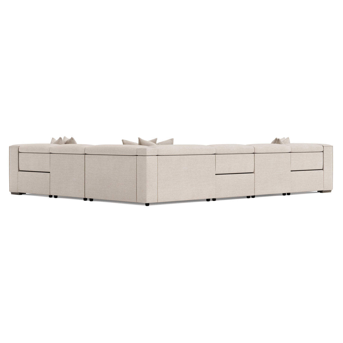 Bernhardt 6 Piece Bliss Fabric Power Motion Sectional