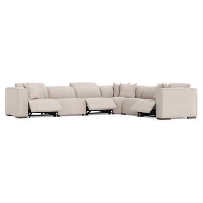 Bernhardt 6 Piece Bliss Fabric Power Motion Sectional