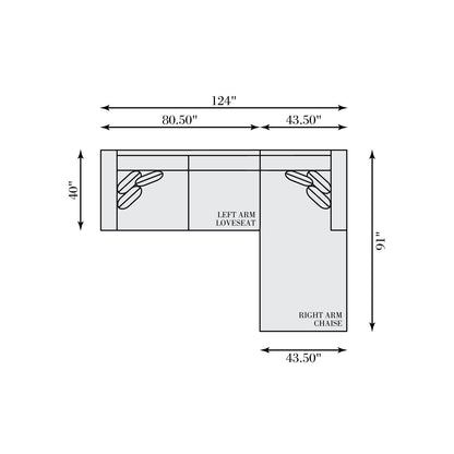 Bernhardt Helena 2-Piece Sectional