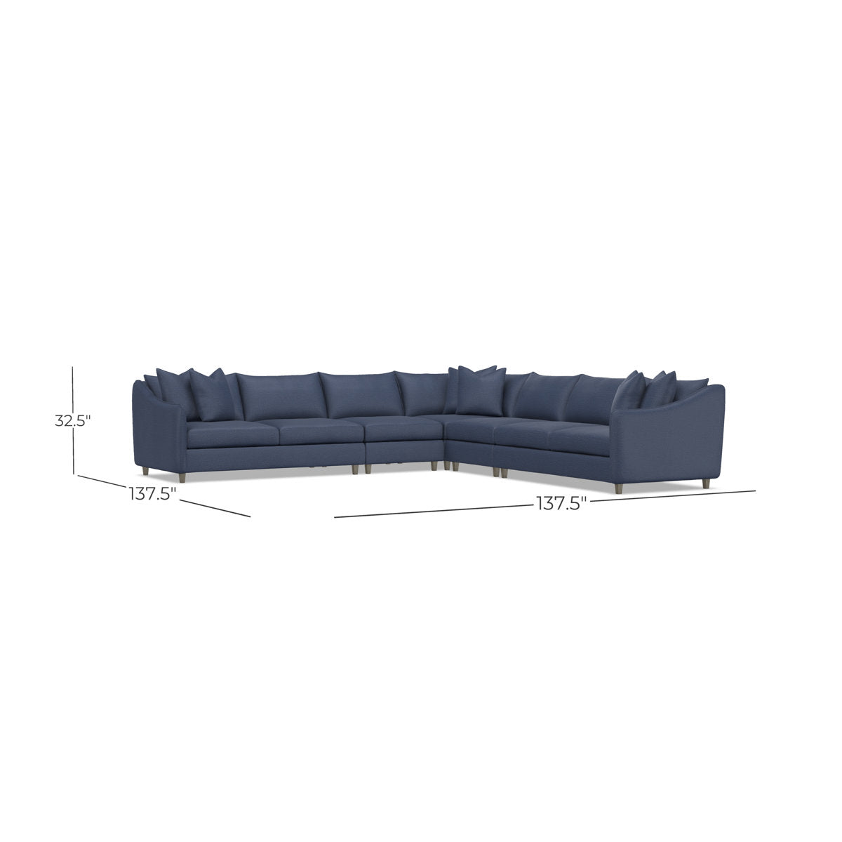 Bernhardt Joli 5-Piece Fabric Sectional