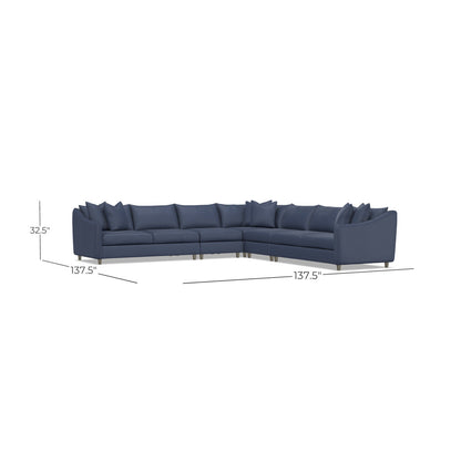Bernhardt Joli 5-Piece Fabric Sectional