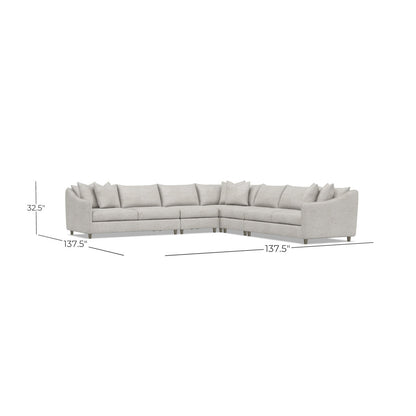 Bernhardt Joli 5-Piece Fabric Sectional