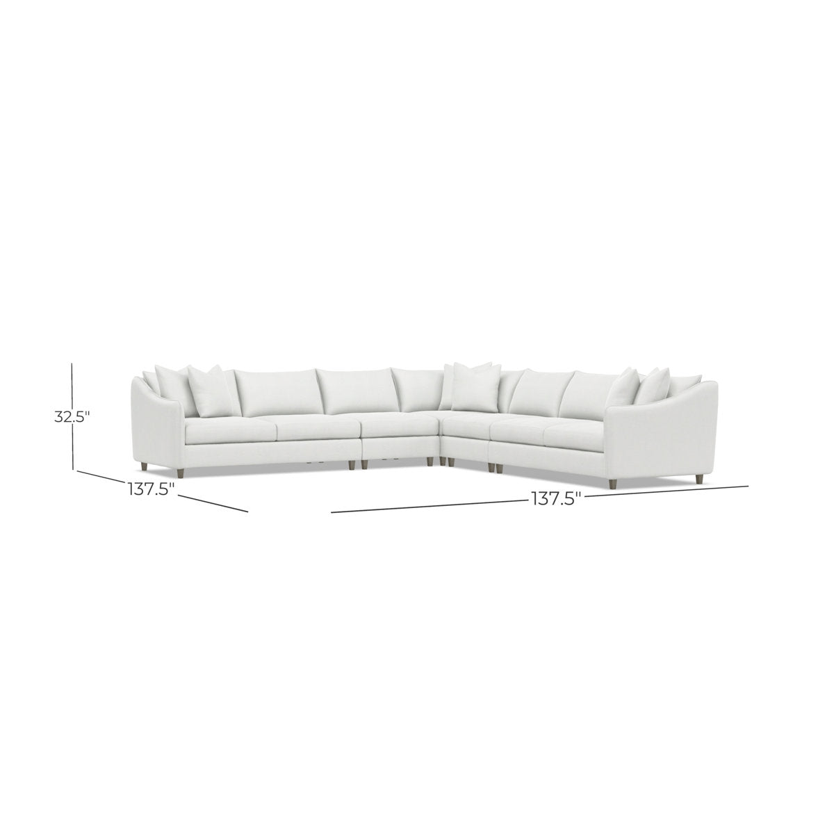 Bernhardt Joli 5-Piece Fabric Sectional