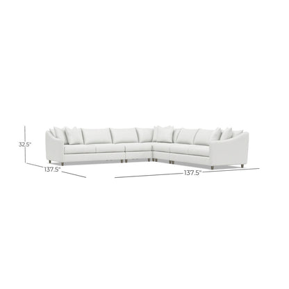 Bernhardt Joli 5-Piece Fabric Sectional