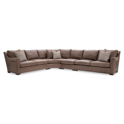 Bernhardt Keirnan 4-Piece Leather Sectional