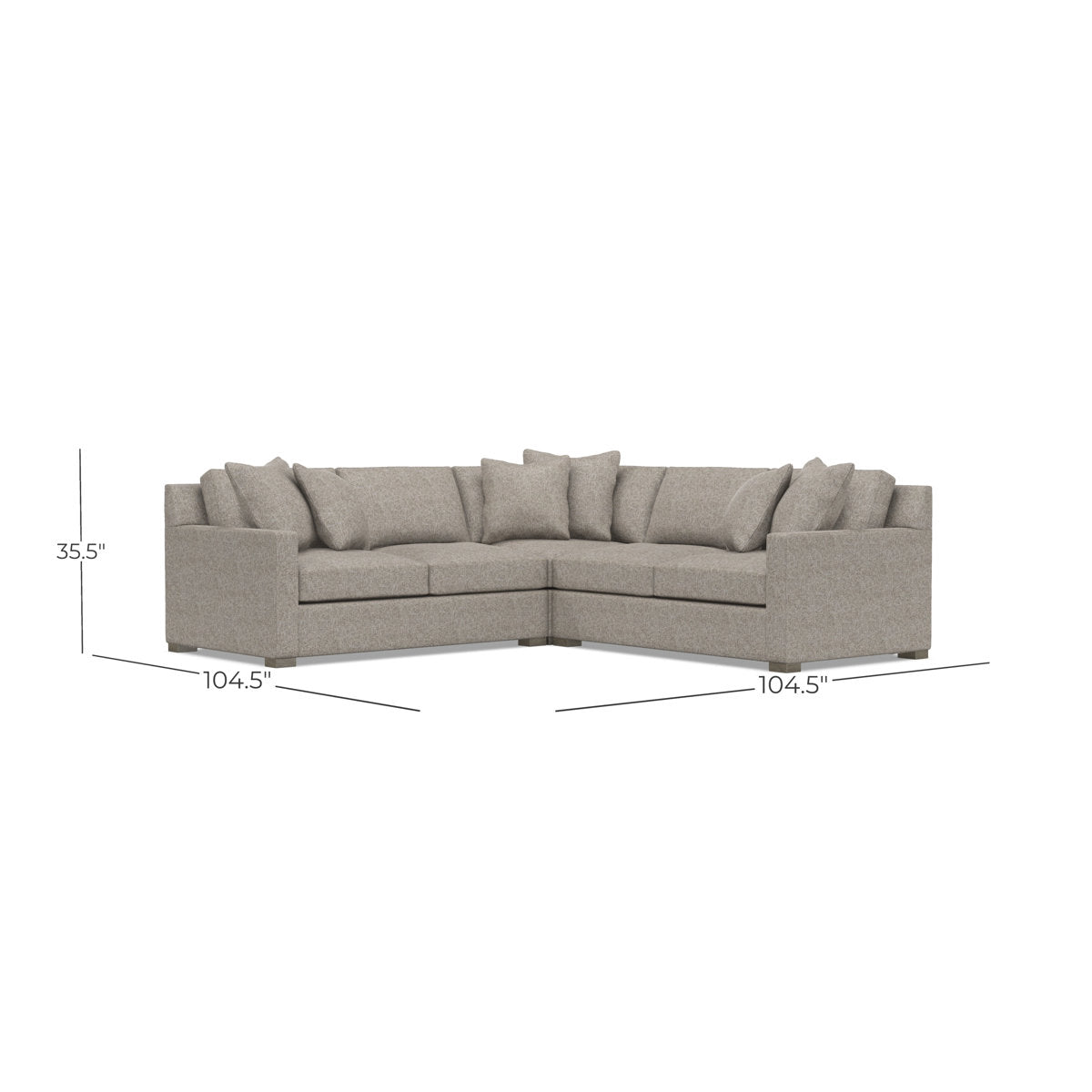 Bernhardt Kelsey 3-Piece Fabric Sectional