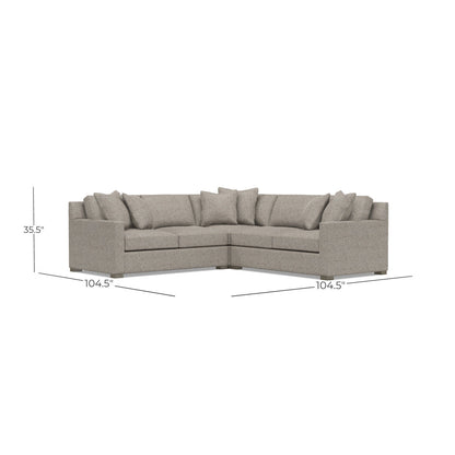 Bernhardt Kelsey 3-Piece Fabric Sectional