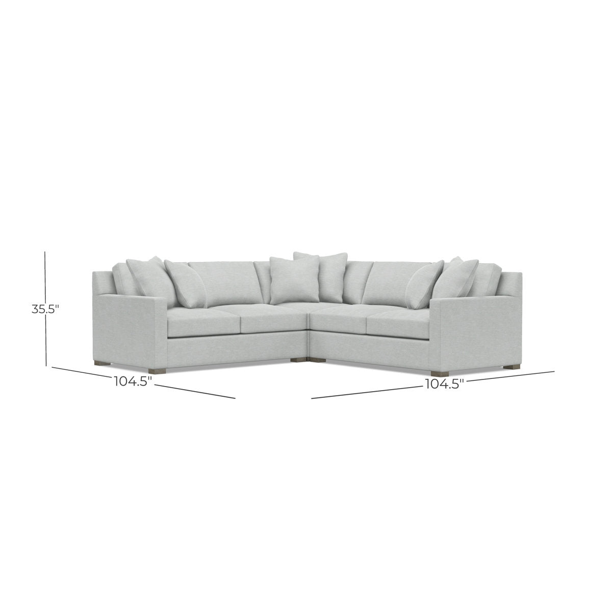 Bernhardt Kelsey 3-Piece Fabric Sectional