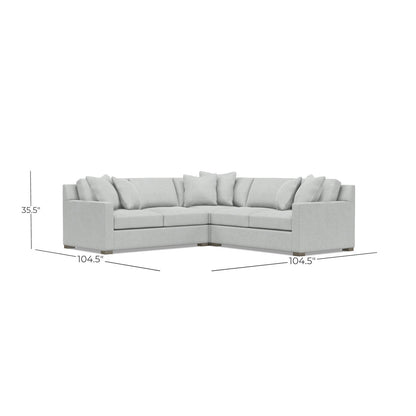 Bernhardt Kelsey 3-Piece Fabric Sectional