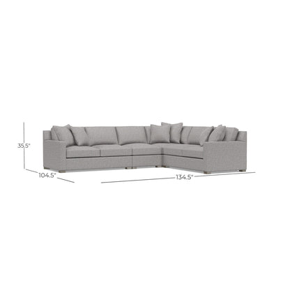Bernhardt Kelsey 4-Piece Fabric Sectional
