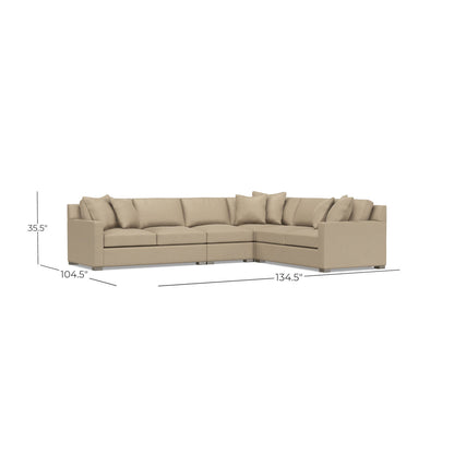 Bernhardt Kelsey 4-Piece Fabric Sectional
