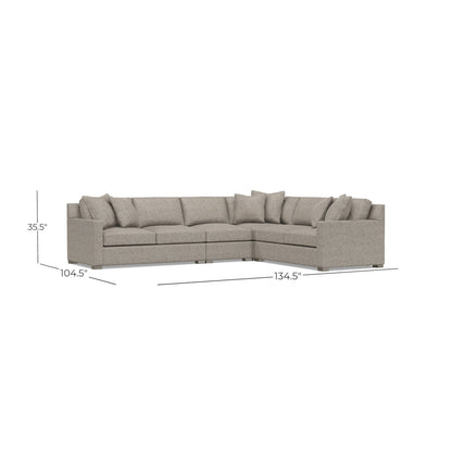 Bernhardt Kelsey 4-Piece Fabric Sectional