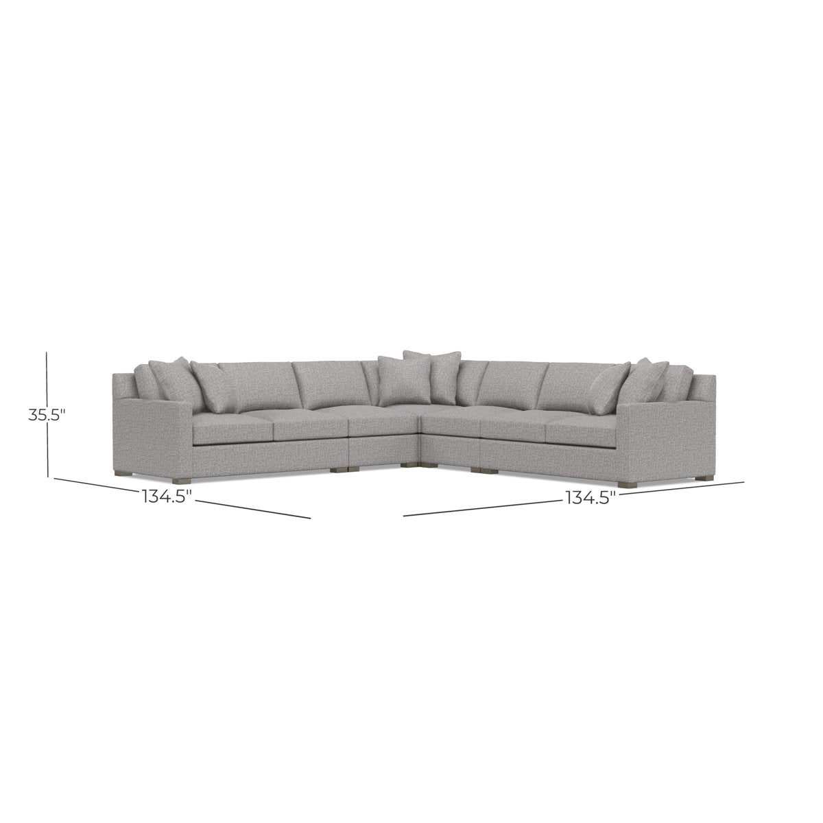 Bernhardt Kelsey 5-Piece Fabric Sectional