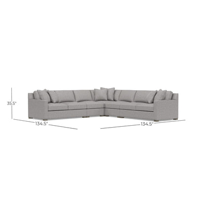 Bernhardt Kelsey 5-Piece Fabric Sectional