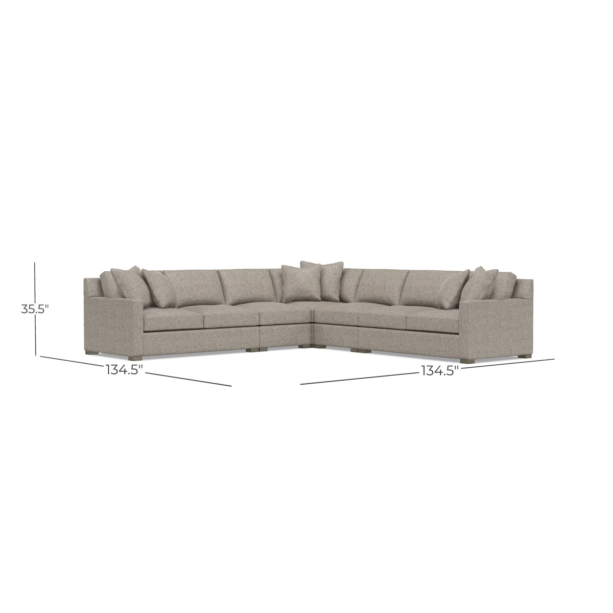 Bernhardt Kelsey 5-Piece Fabric Sectional