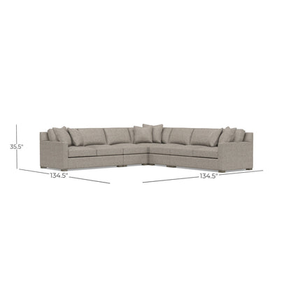 Bernhardt Kelsey 5-Piece Fabric Sectional