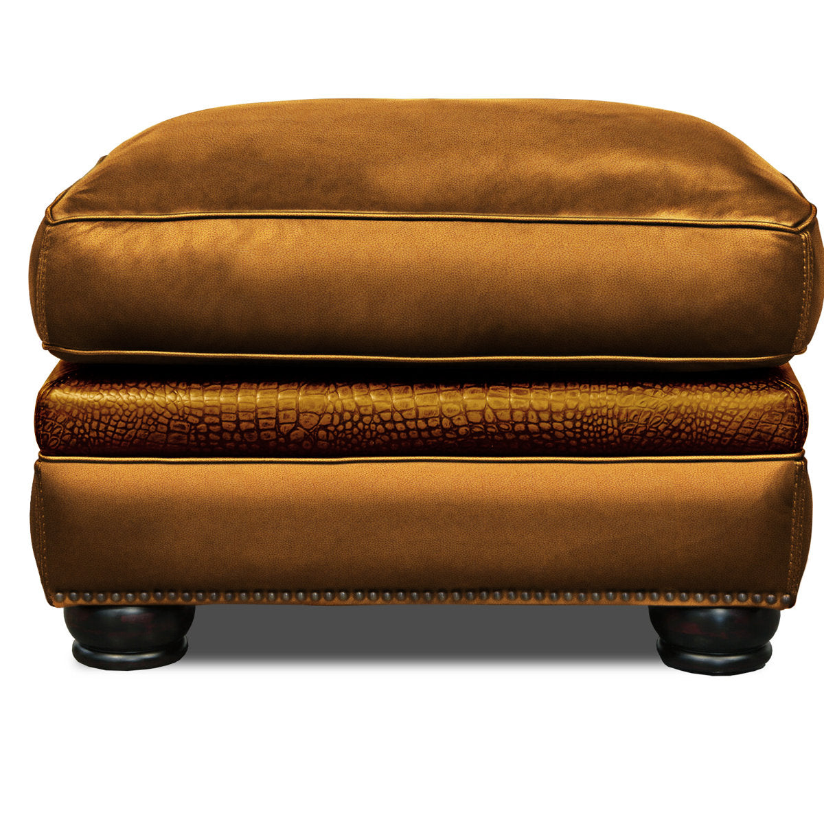 Bethesda Leather Ottoman