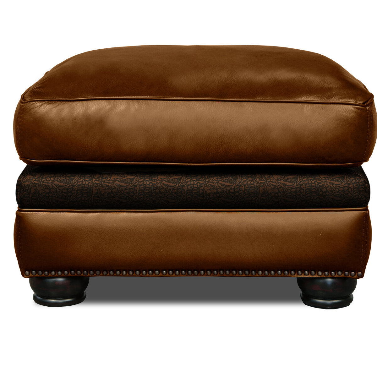 Bethesda Leather Ottoman