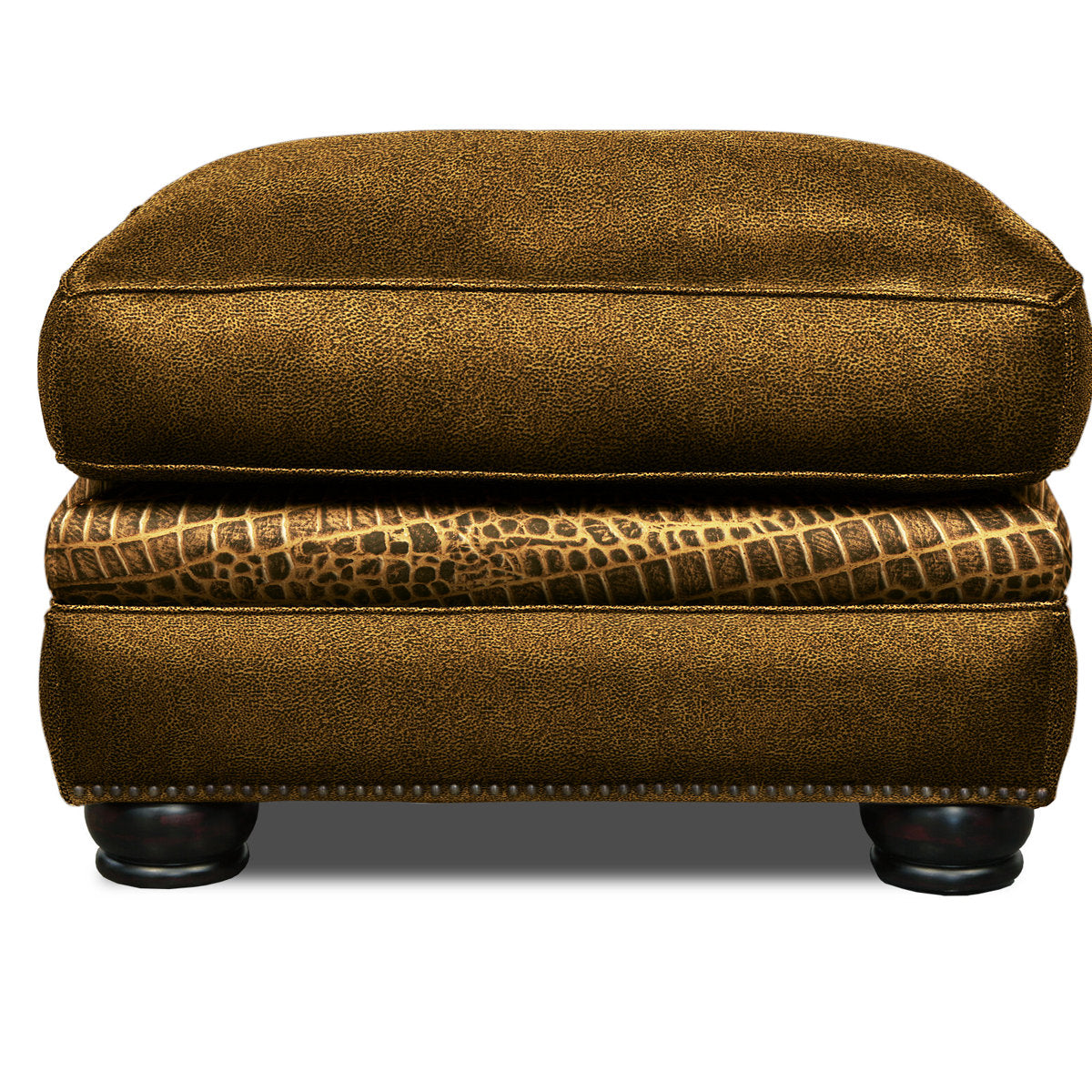 Bethesda Leather Ottoman