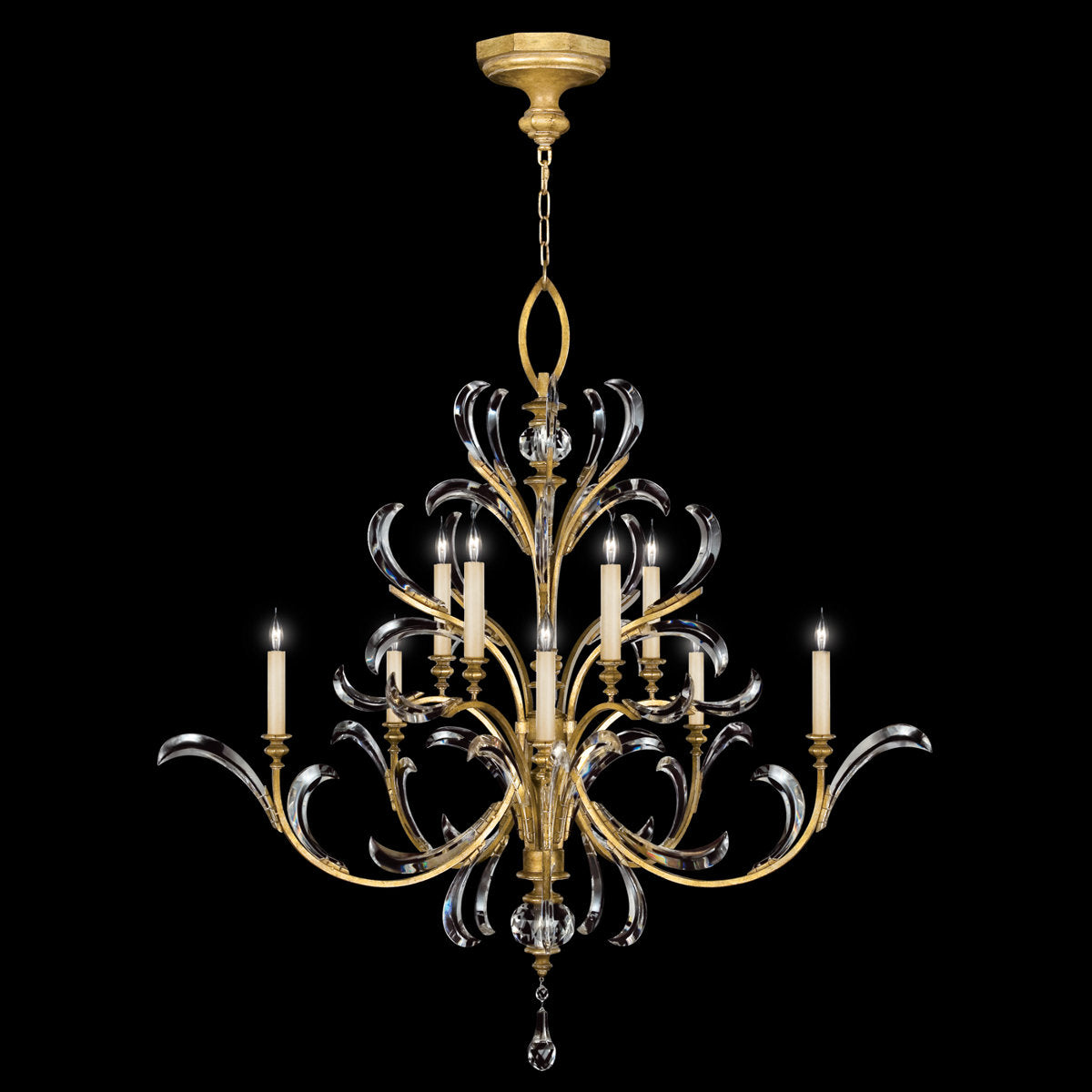 Beveled Arcs 10 - Light Chandelier