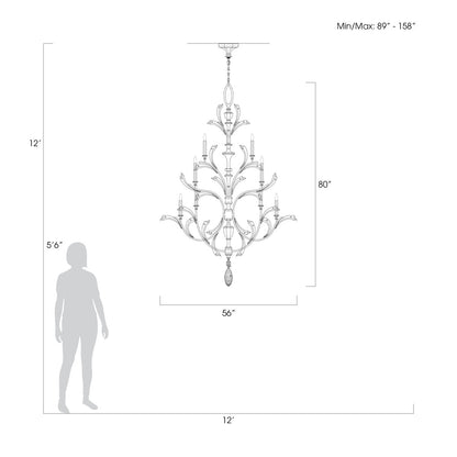 Beveled Arcs 16 - Light Chandelier