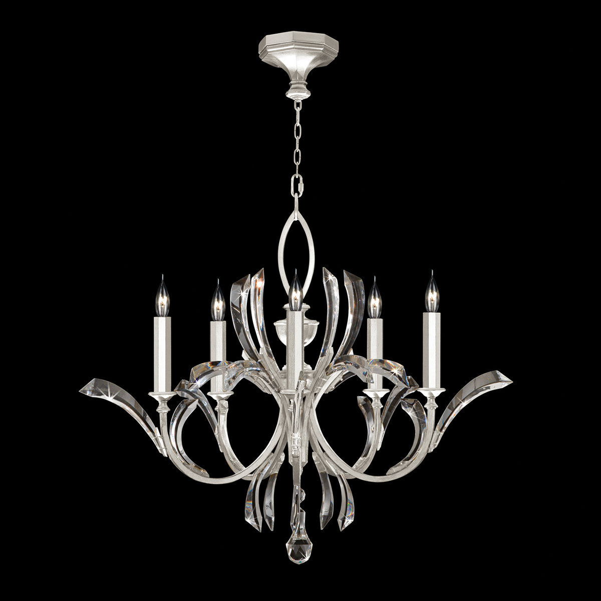 Beveled Arcs 5 - Light Chandelier