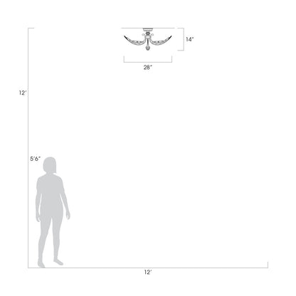 Beveled Arcs 6 - Light Chandelier