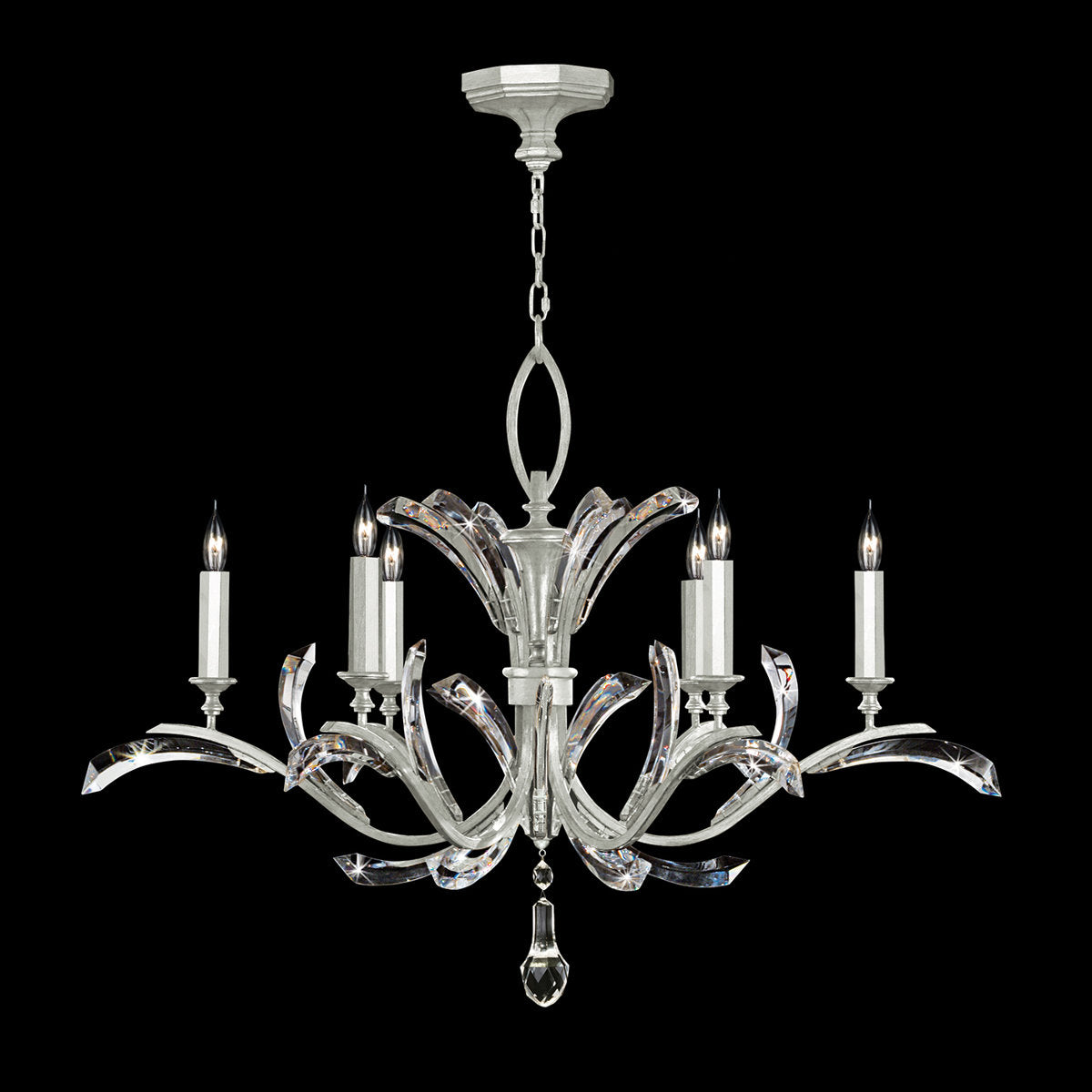 Beveled Arcs 6 - Light Chandelier