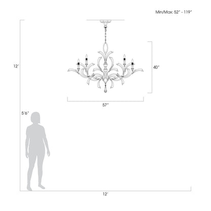 Beveled Arcs 8 - Light Chandelier