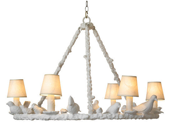 Bird 6-Light Candle-Style Chandelier