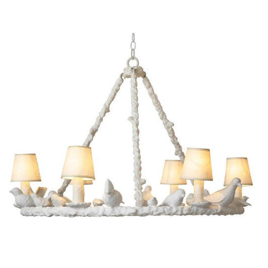 Bird 6-Light Candle-Style Chandelier