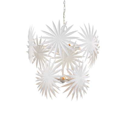 Bismarkia 10 - Light Wrought Iron Chandelier by Marjorie Skouras