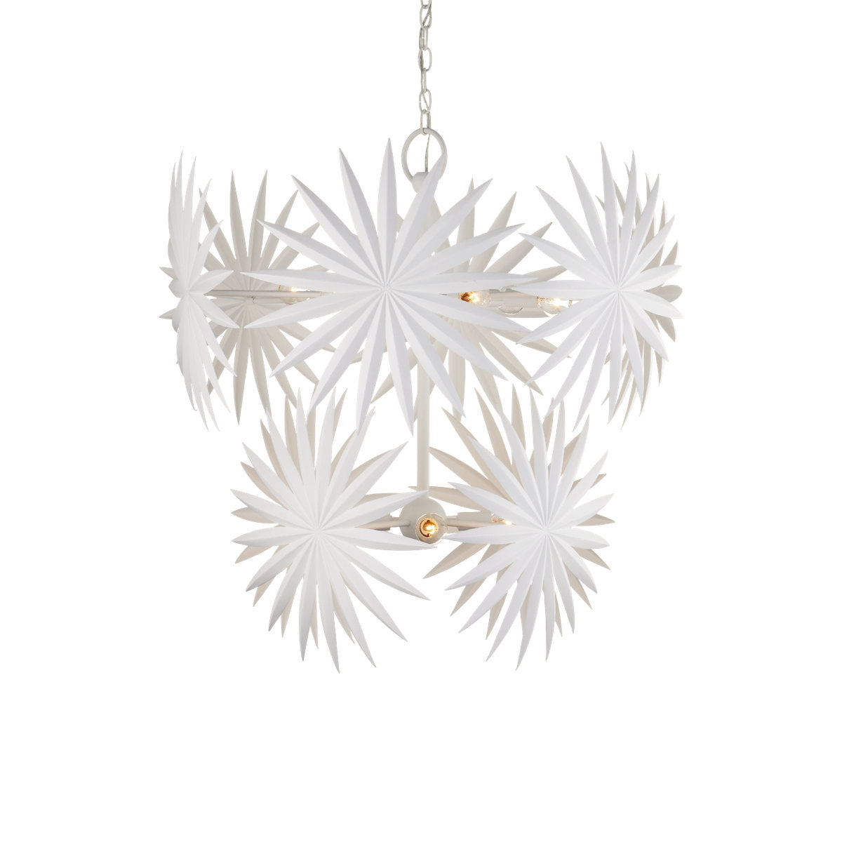 Bismarkia 10 - Light Wrought Iron Chandelier by Marjorie Skouras