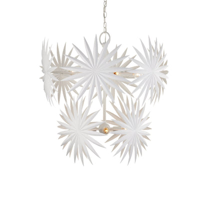 Bismarkia 10 - Light Wrought Iron Chandelier by Marjorie Skouras