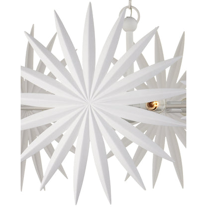 Bismarkia 6 - Light Wrought Iron Chandelier by Marjorie Skouras