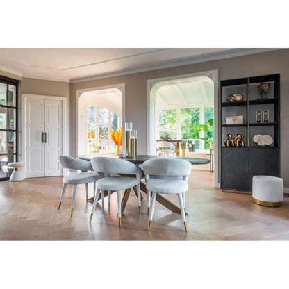 Blackbone Round Solid Oak Dining Table