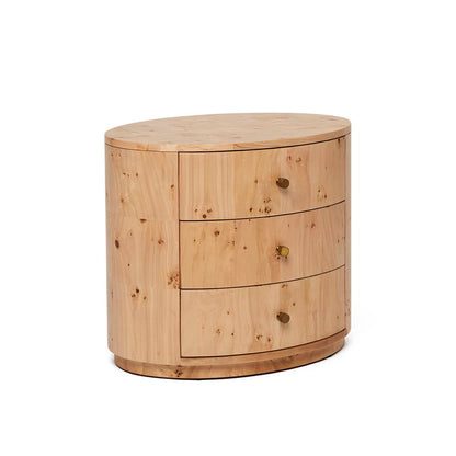 Blaine 3 - Drawer Solid Wood Nightstand