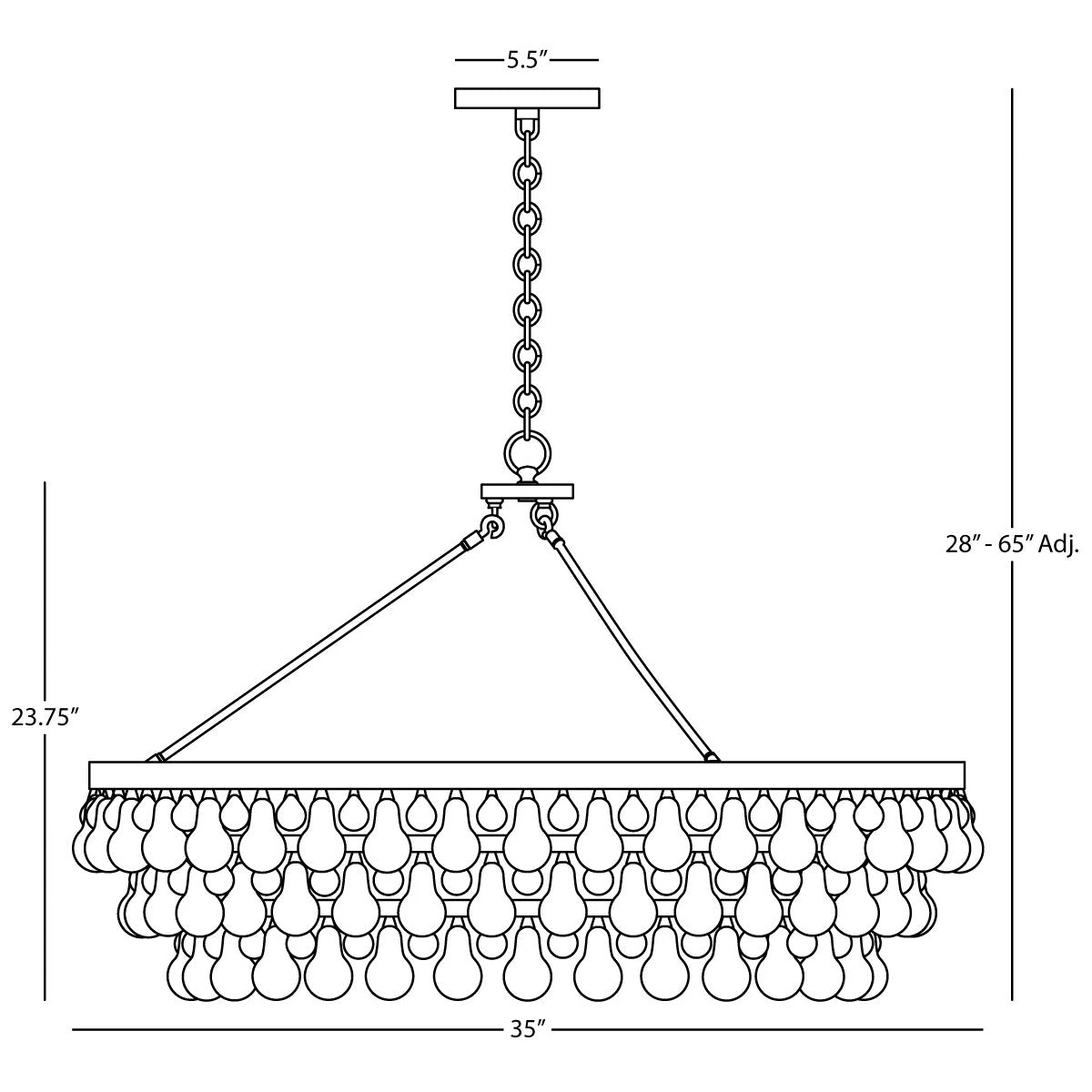 Bling 6 - Light Chandelier