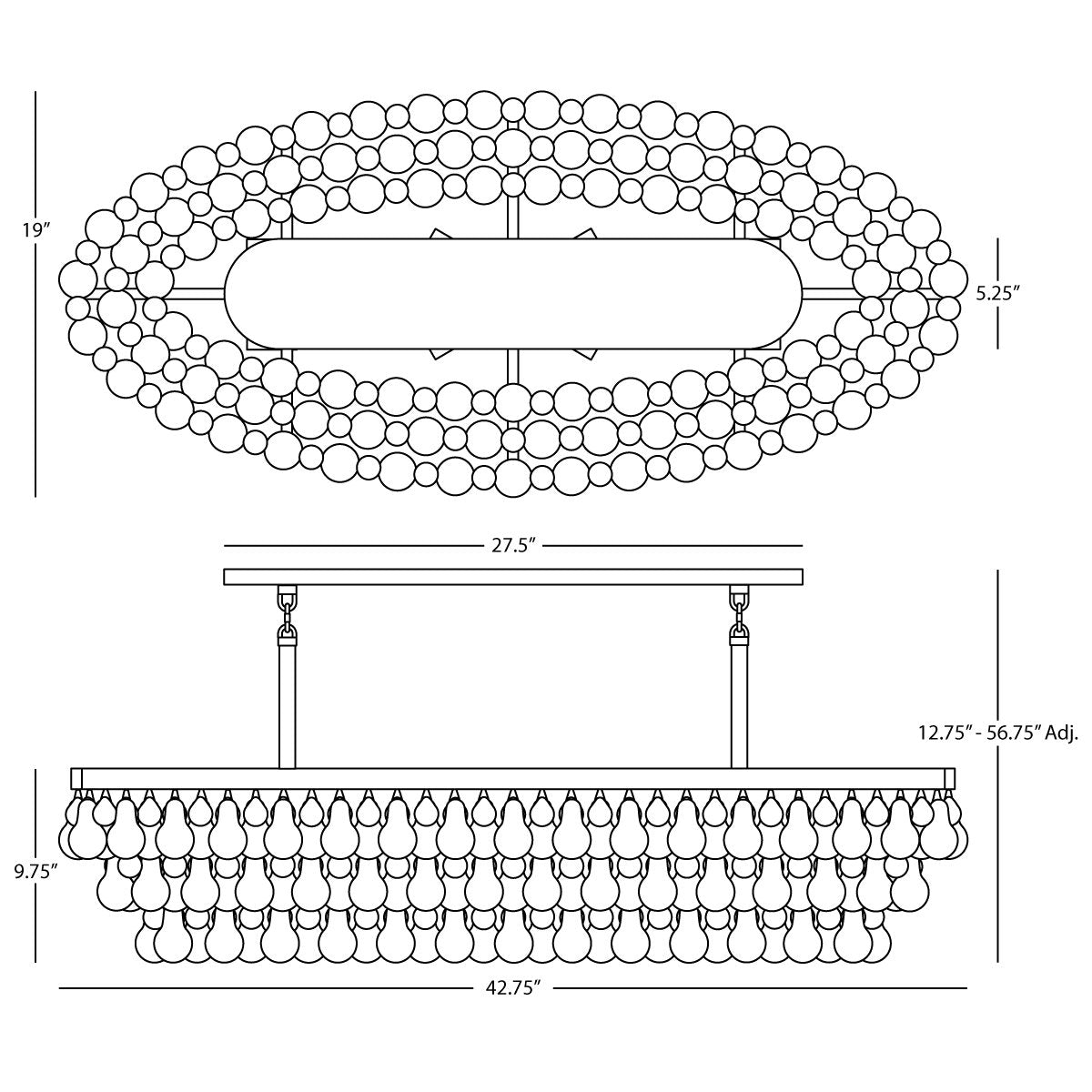 Bling 8 - Light Chandelier