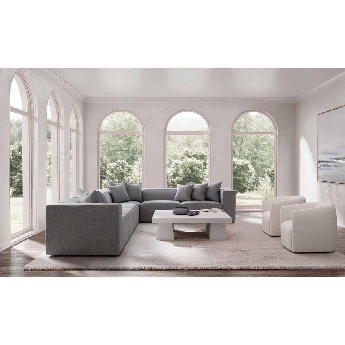Bliss 4-Piece Fabric Sectional