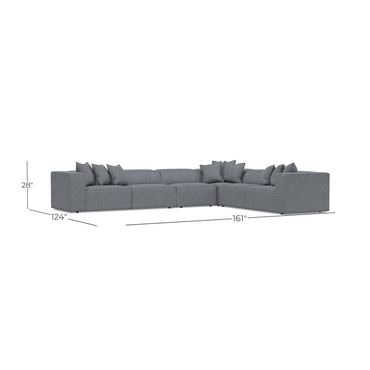 Bliss 4-Piece Fabric Sectional